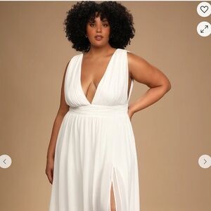 Lulu's White Maxi Dress